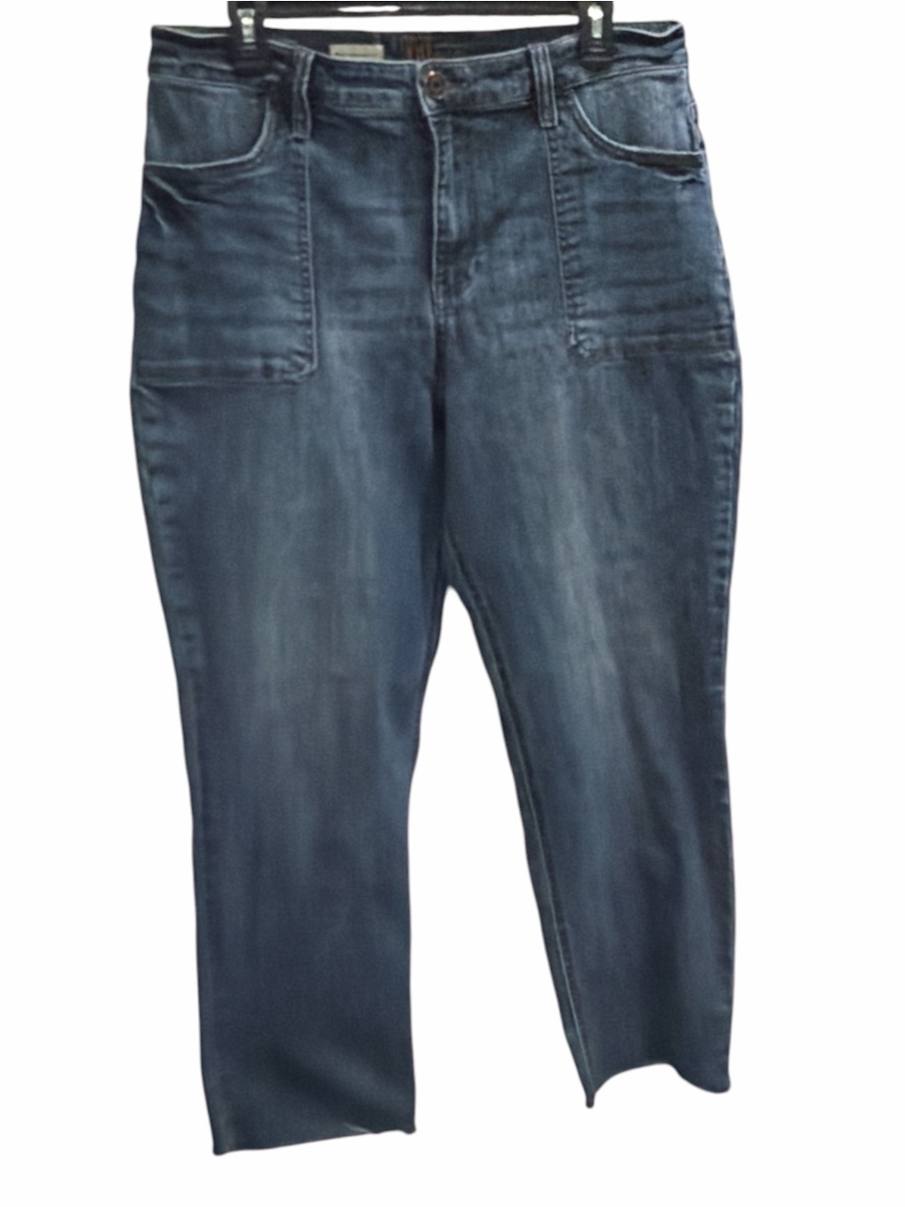 Kut From The Kloth Rena High Rise Straight Leg Utility Jeans Size 16 - Picture 3 of 7